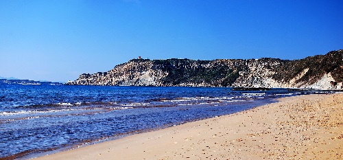 Sandstrand nahe des OURANOS CLUB auf KORFU